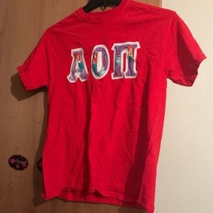 AOII sorority letter shirt